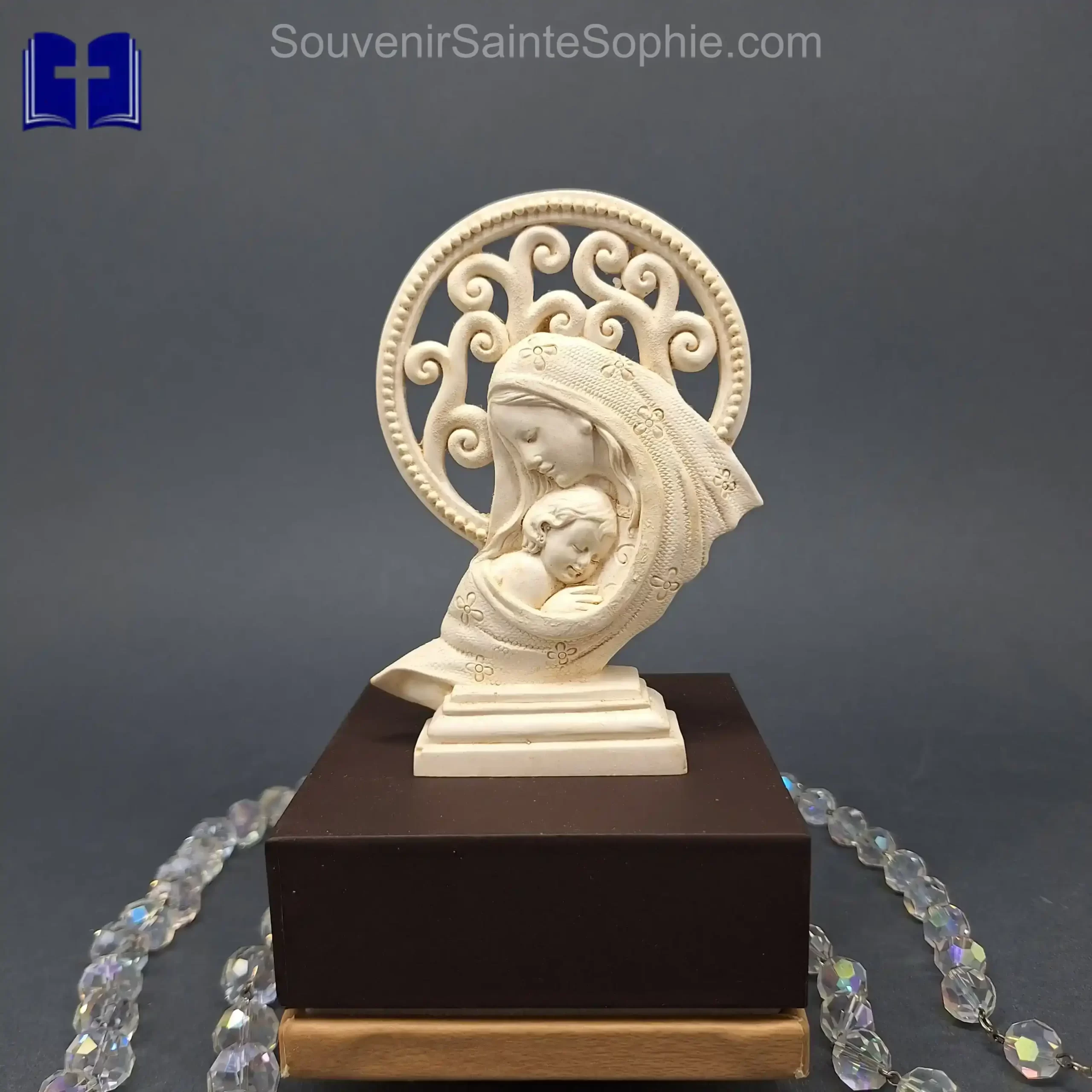 Virgin Mary With Child Medium Size 12.5x9.5cm