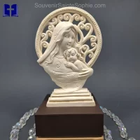 Virgin Mary With Child Large Size 16.5x12cm