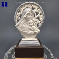 Virgin Mary With Child Large Size 16.5x12cm