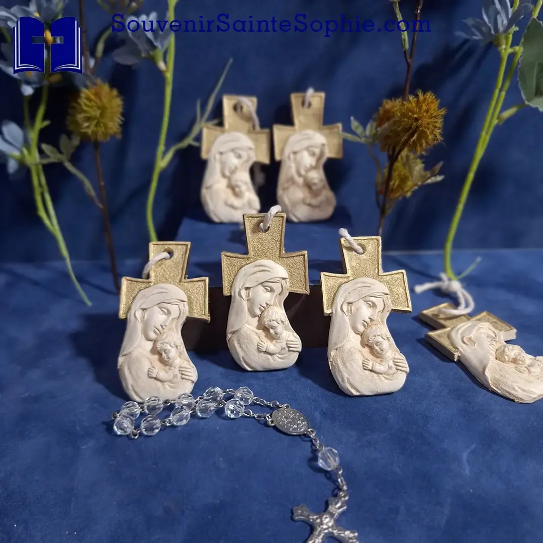 Cross with Jesus and Mary - 40th Memorial Souvenirs