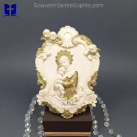 Saint Antoine with Jesus Engraved Arround Size 19x14cm