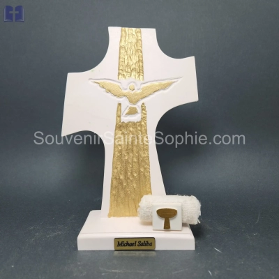 Cross fire with Holy Spirit 22cm