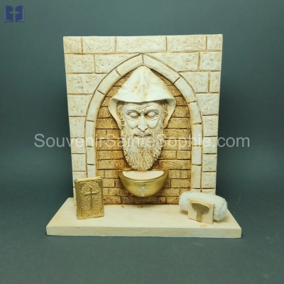 Wall saint Charbel with joron size 24x22cm