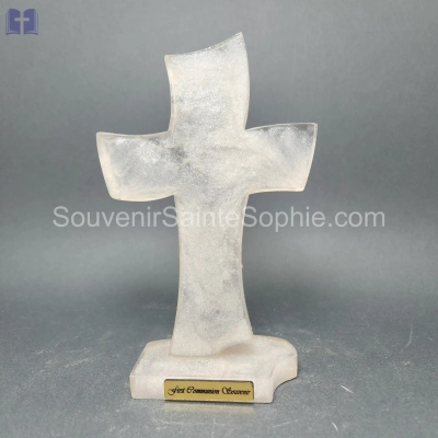 Cross with curves and base size 20cm