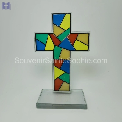 Cross mosaic well made size 23cm