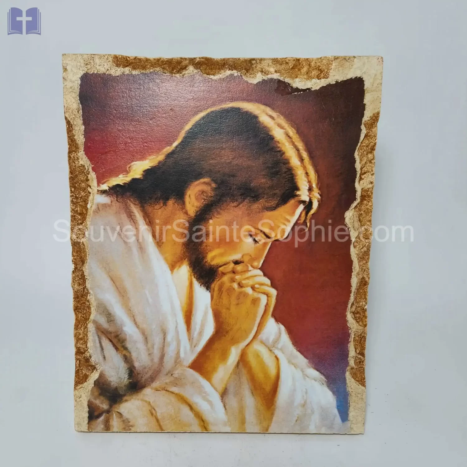 Jesus Picture Printed on Real Stone