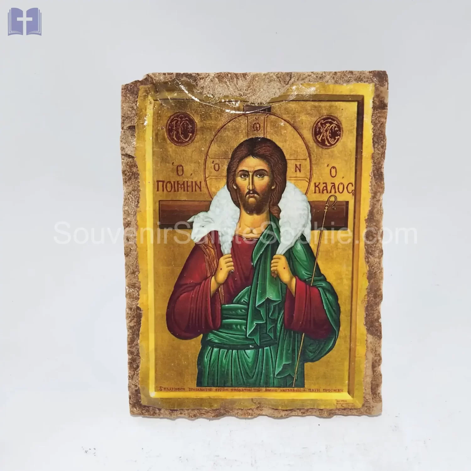 Jesus Picture Printed on Real Stone