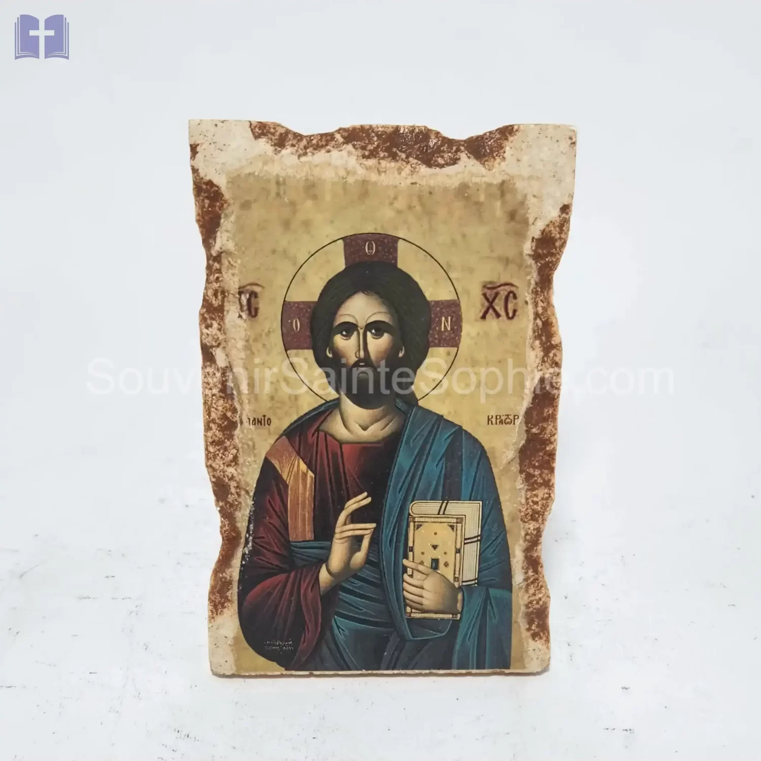 Jesus Picture Printed on Real Stone