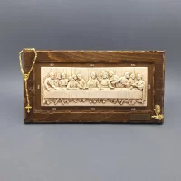 Last Supper on wood for first Communion