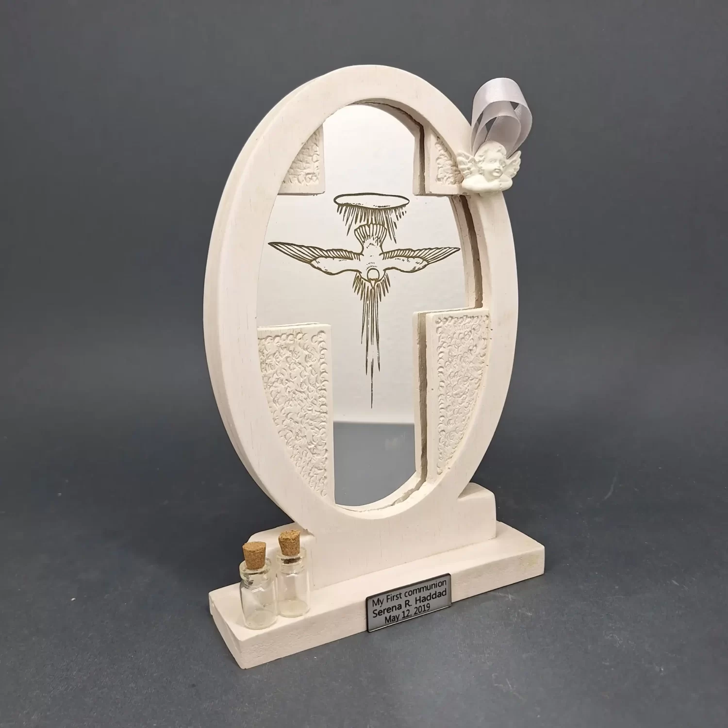 Baptism souvenir - Holy spirit on plexi