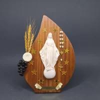 Virgin mary - Miraculeuse - on wood