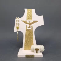 Baptism cross with holy spirit