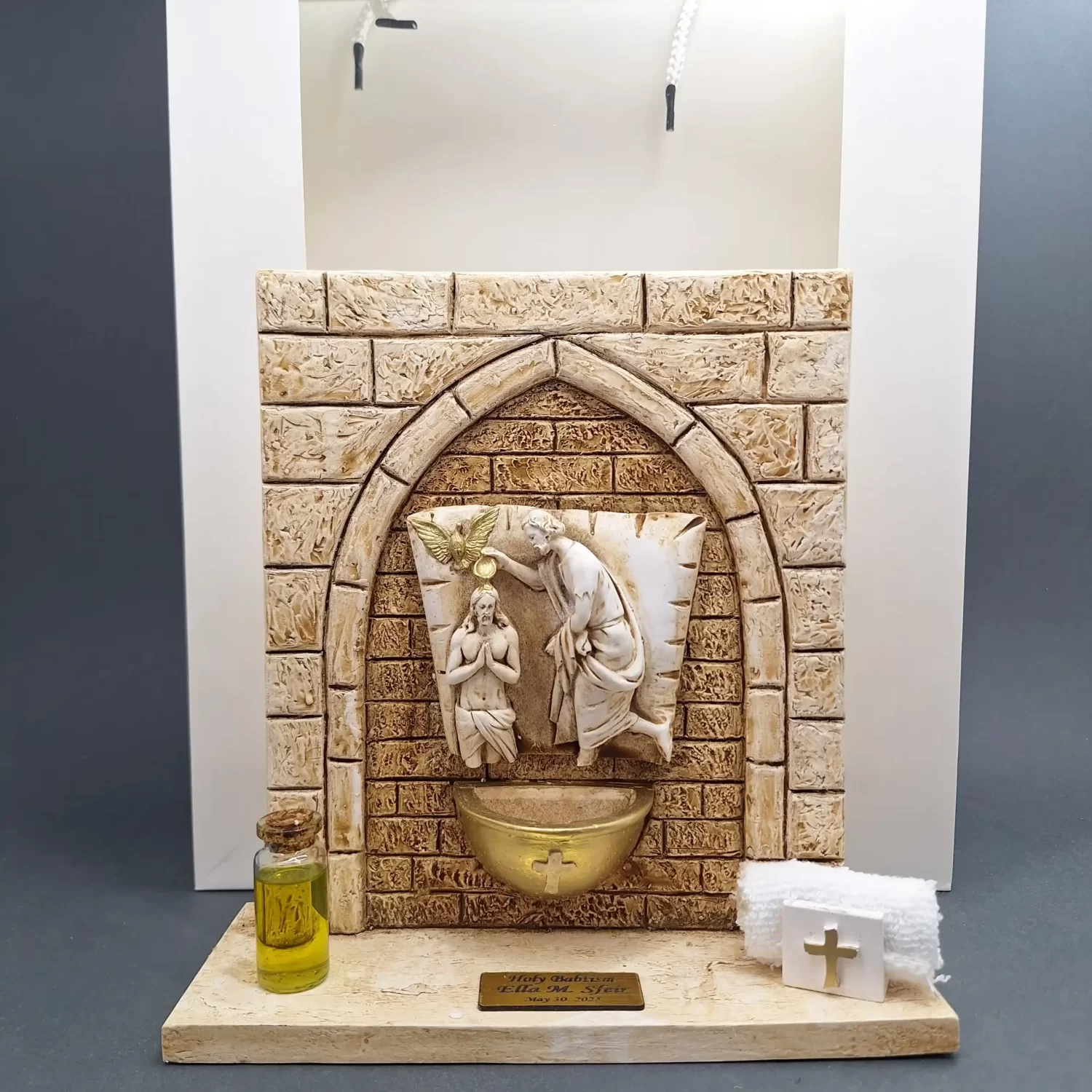 Baptism souvenir with bag