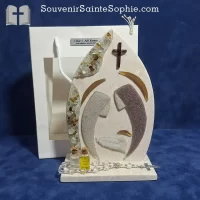 Stone and Murano holy family souvenir